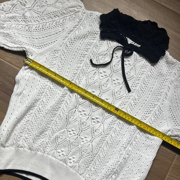 LOFT White Collared Sweater - Picture 5 of 10